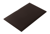 Rectangular chopping board in black HPL