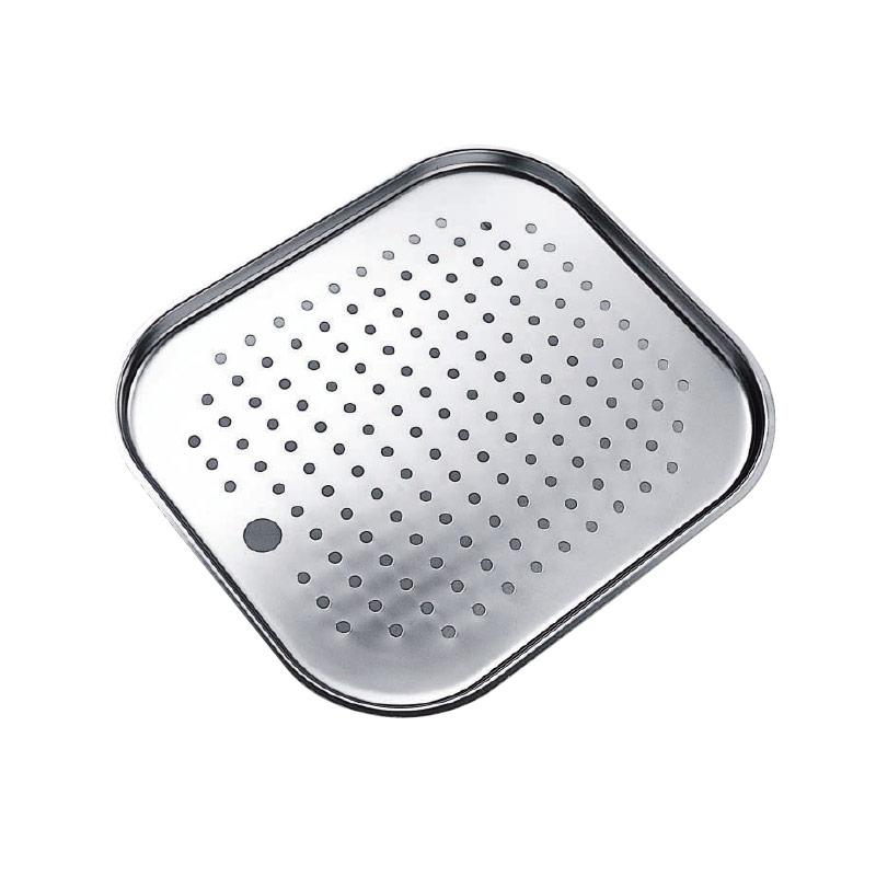 Coprivasca rettangolare in acciaio inox